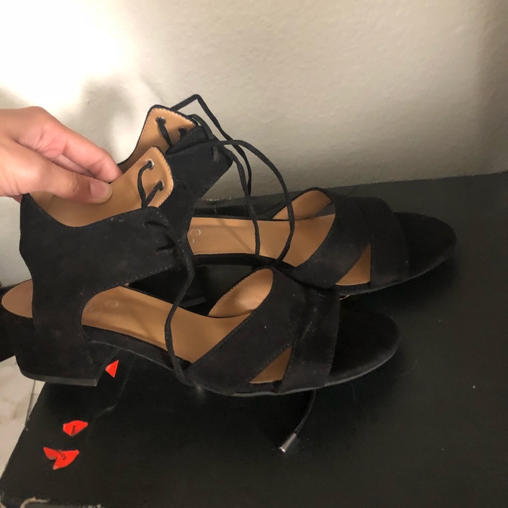 Short black heels